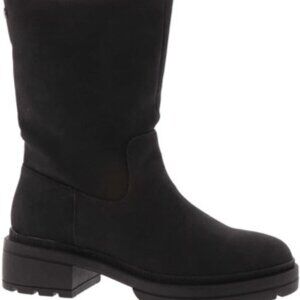 Rocket Dog Idea Black Boot Women's Faux Fur Lining, Chunky Heel Size 10